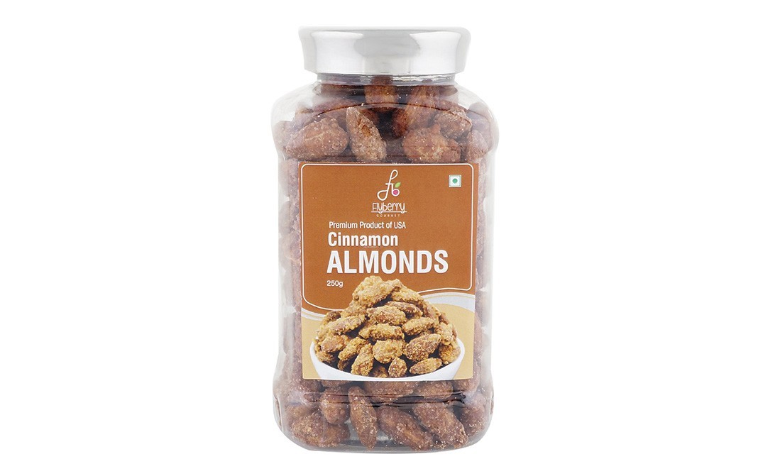 Flyberry Gourmet Cinnamon Almonds    Jar  250 grams